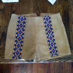 Tan Desert Strip Shorts-$49