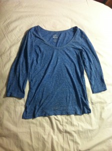 3/4 Sleeve shirt-$10, Old Navy.