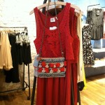 Red Dress-$88. Shoulder bag-$88.