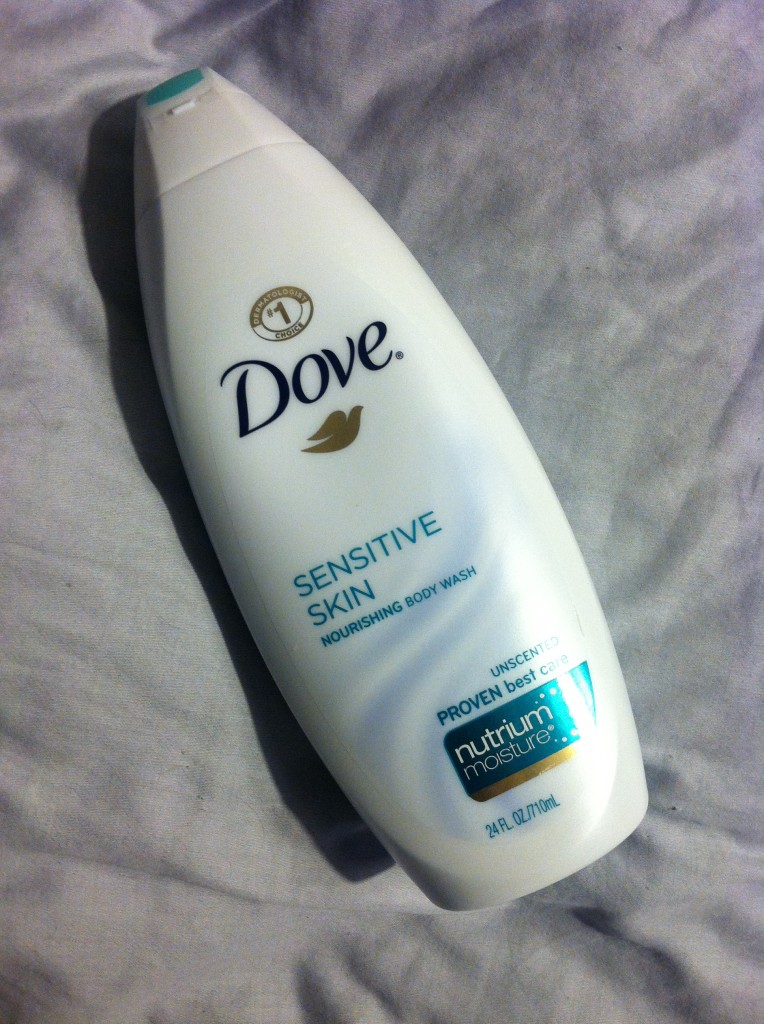 Dove Sensitive Skin Nourishing Body Wash in Unscented--$7, Publix. 