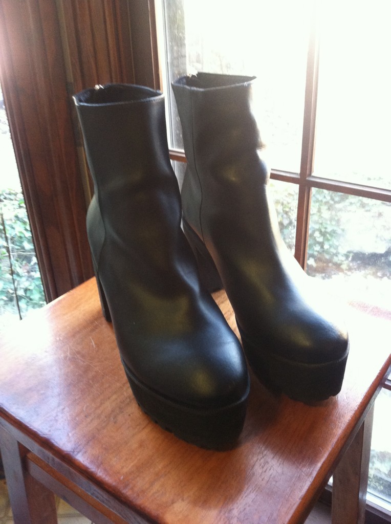 Chunky Platform Boots--$(sale price) normally $140, CHOiES.com.