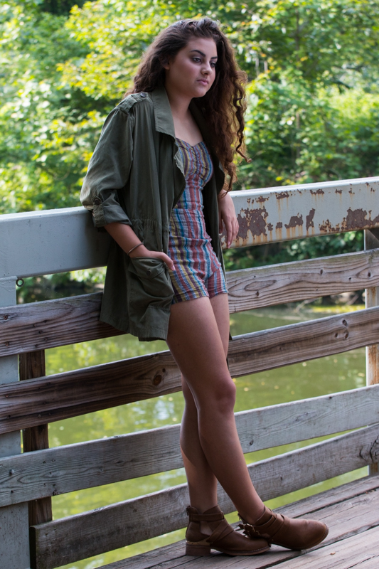 Romper and Shoes--F21. Anorak--Pacsun.