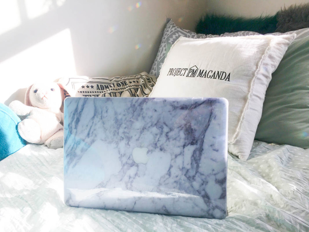 Laptop skin--Society6. PM Pillow--Gifted. 